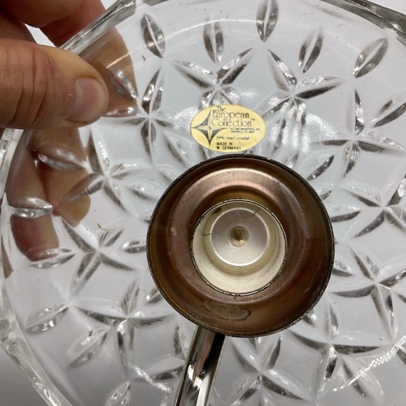 TRIUMPH LEAD CRYSTAL CANDLE LAMP MADE IN GERMANY - Picture 2 of 10